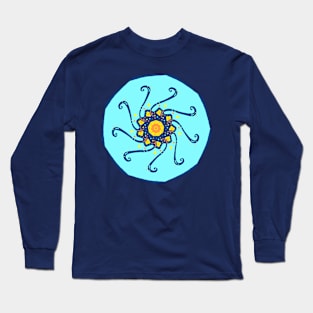 Spiral Flower Long Sleeve T-Shirt